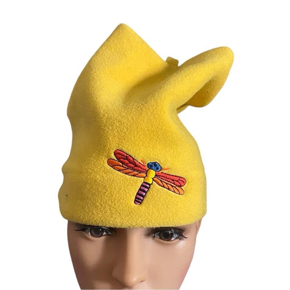 Screamer Yellow Dragonfly Beanie Hat Unisex Kids